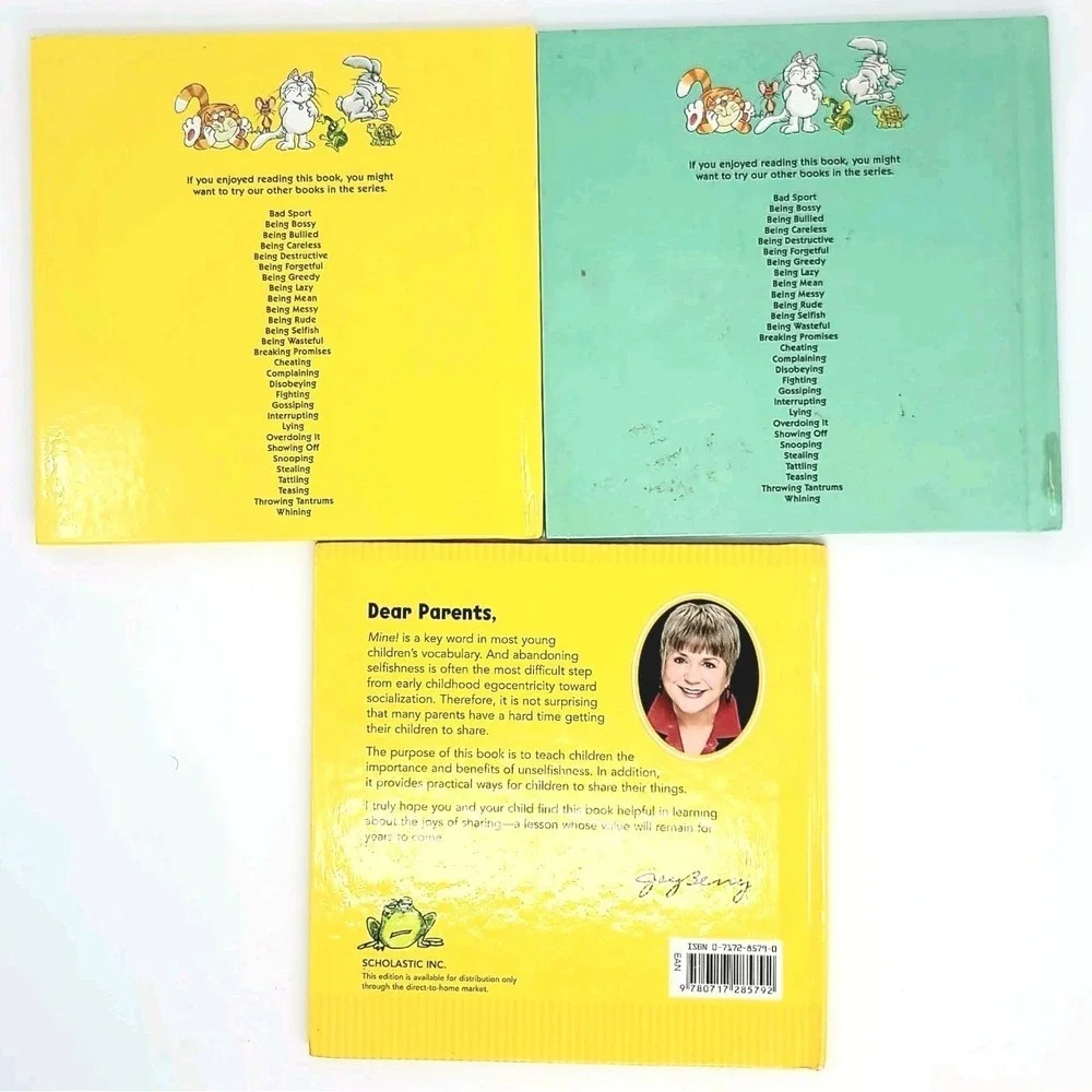 VALUE BUNDLE: Lot of 3 Help Me Be Good Books Lazy Selfish Fighting Joy Berry